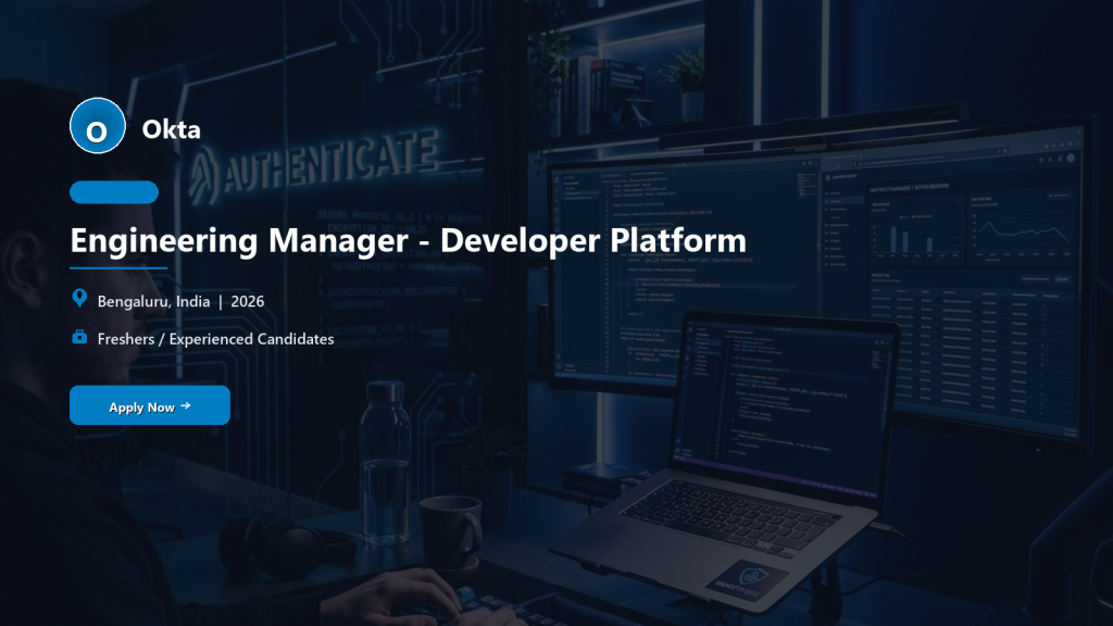 Okta Engineering Manager - Developer Platform official job information banner