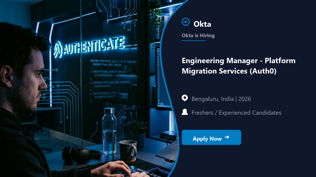 Okta Engineering Manager - Platform Migration Services (Auth0) official job information banner