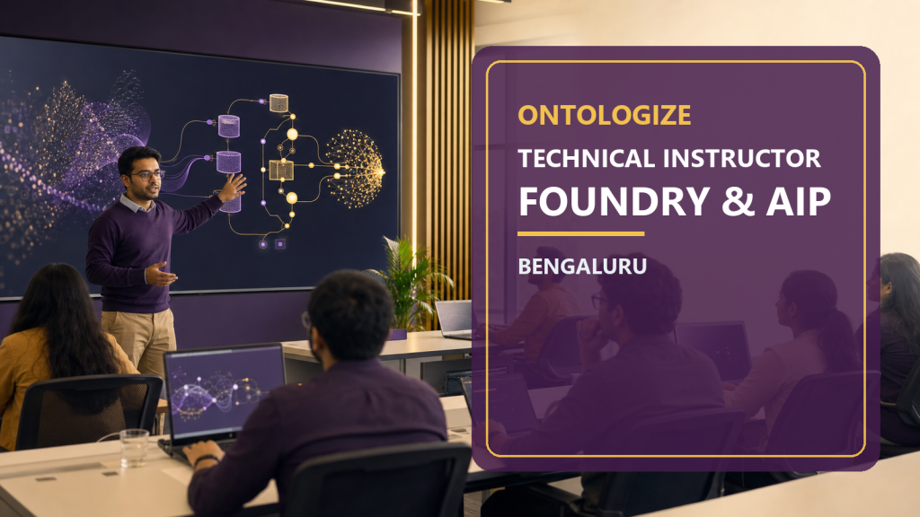 Ontologize Technical Instructor Bengaluru official job information banner