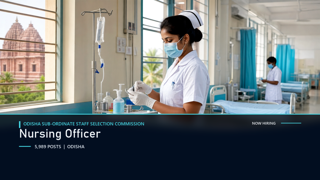 OSSSC Nursing Officer recruitment 2026 official job information banner