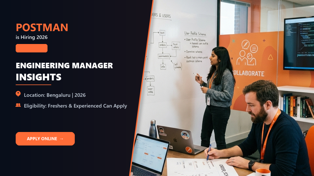 Postman Engineering Manager, Insights official job information banner