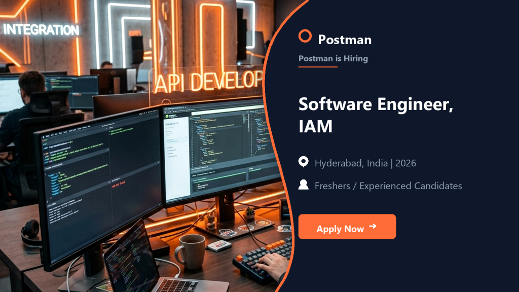 Postman Software Engineer, IAM official job information banner