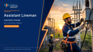 PSPCL Assistant Lineman recruitment 2026 official job information banner