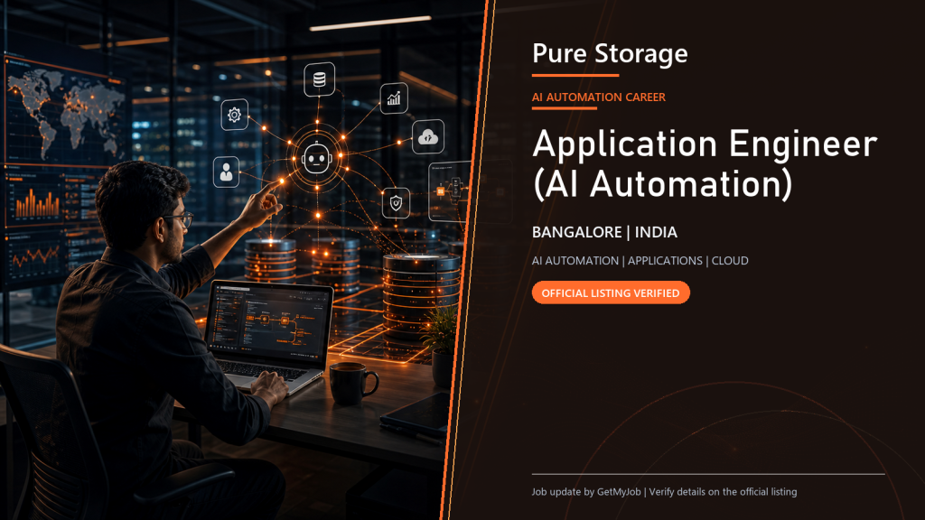 Pure Storage Application Engineer (AI Automation) official job information banner