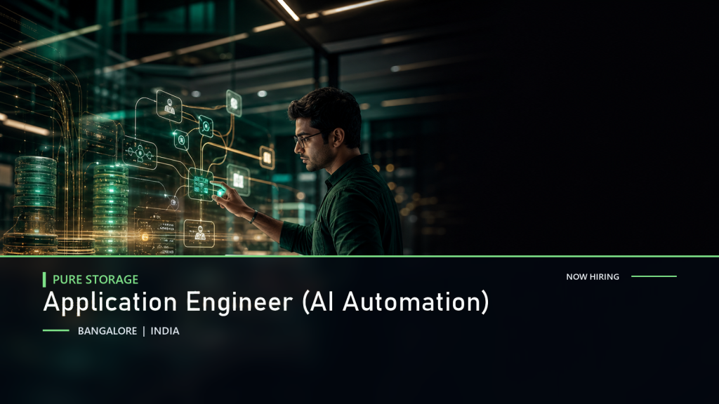 Pure Storage Application Engineer (AI Automation) official job information banner