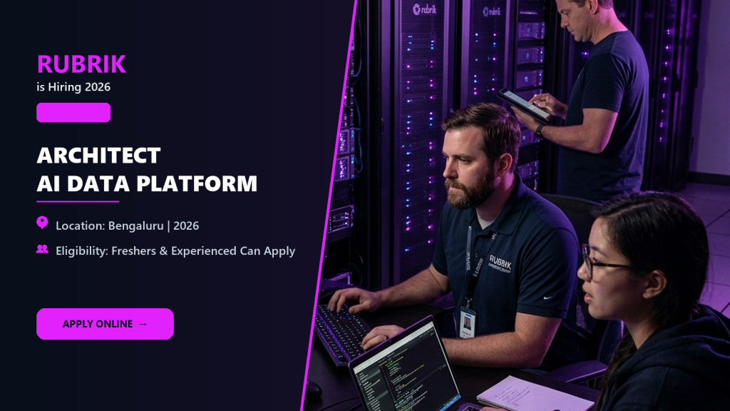Rubrik Architect, AI Data Platform & Engineering official job information banner