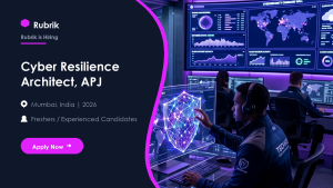 Rubrik Cyber Resilience Architect, APJ official job information banner