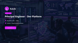 Rubrik Principal Engineer - Dev Platform official job information banner