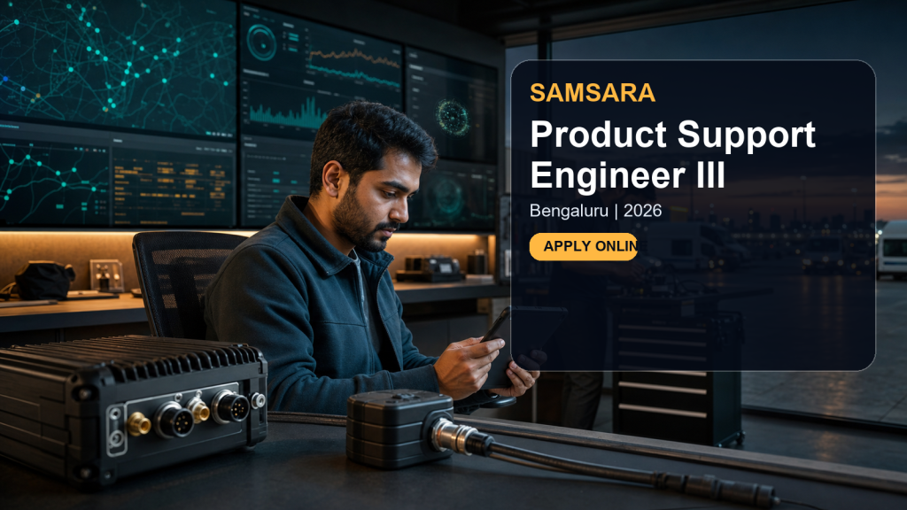 Samsara Product Support Engineer III official job information banner