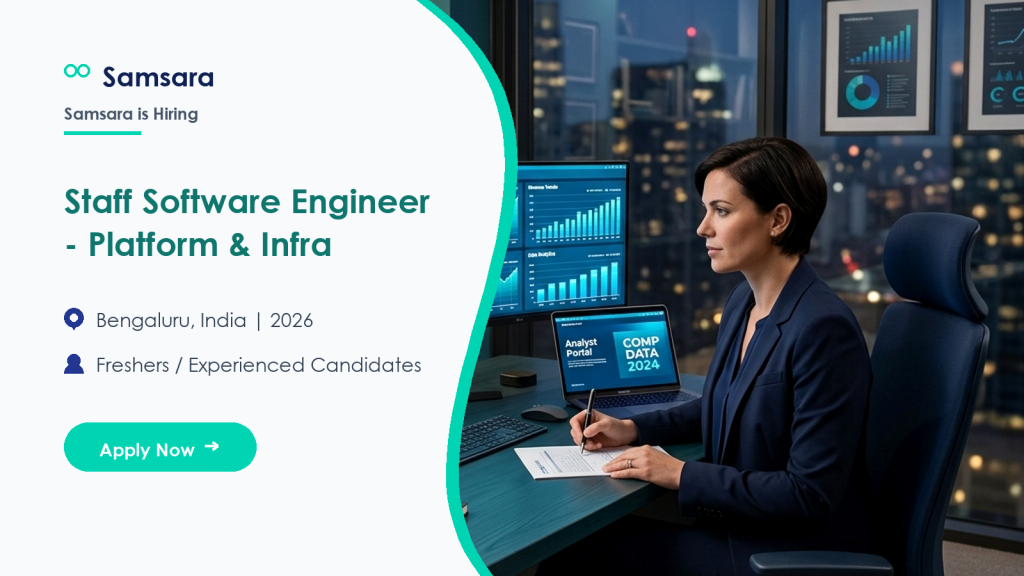 Samsara Staff Software Engineer - Platform and Infrastructure official job information banner
