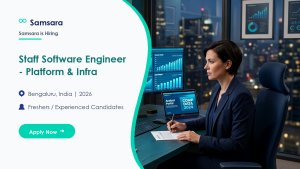 Samsara Staff Software Engineer - Platform and Infrastructure official job information banner