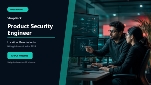 ShopBack hiring 2026 Product Security Engineer job in Remote India