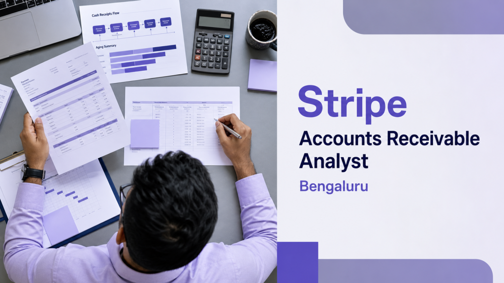 Stripe Accounts Receivable Analyst official job information banner