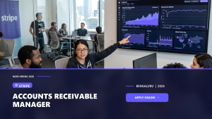 Stripe Accounts Receivable Manager official job information banner