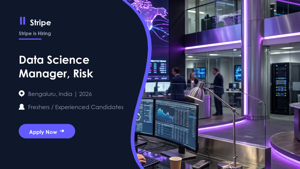 Stripe Data Science Manager, Risk official job information banner