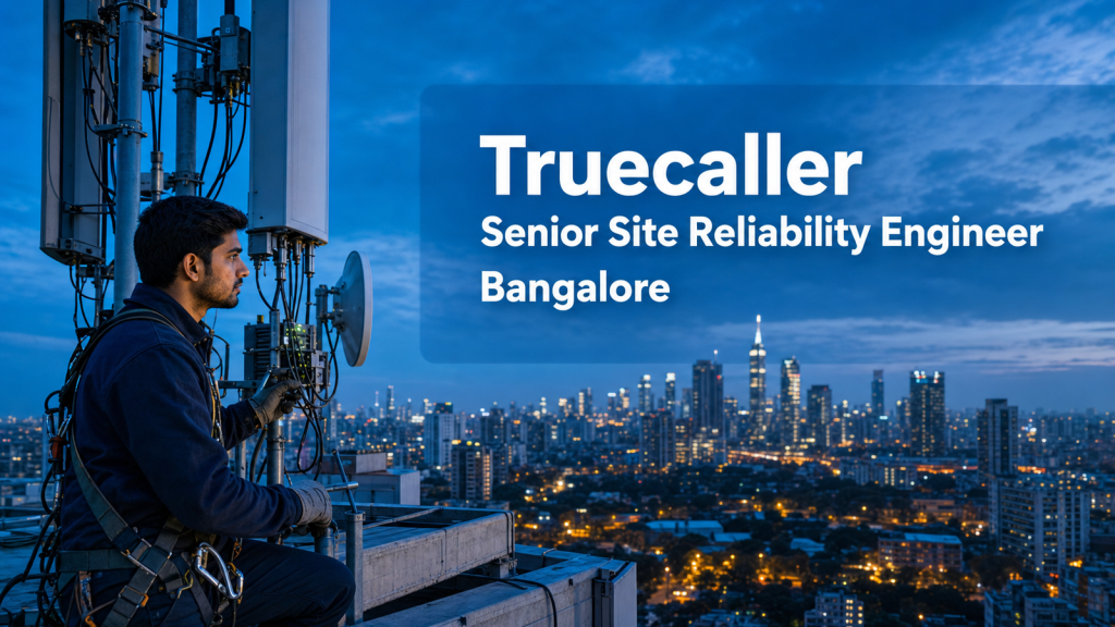 Truecaller Senior Site Reliability Engineer official job information banner