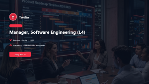 Twilio Manager, Software Engineering (L4) official job information banner