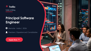 Twilio Principal Software Engineer official job information banner