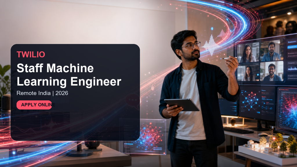 Twilio Staff Machine Learning Engineer official job information banner