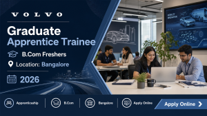 Volvo hiring 2026 Graduate Apprentice Trainee jobs in Bangalore for BCom freshers