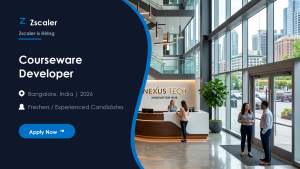 Zscaler Courseware Developer official job information banner
