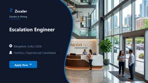 Zscaler Escalation Engineer official job information banner