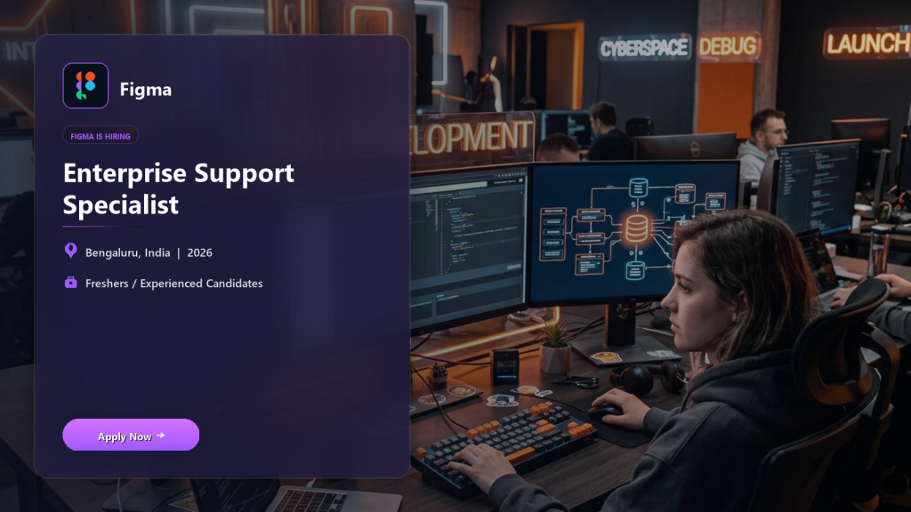 Figma Enterprise Support Specialist official job information banner